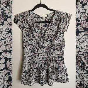 Floral Peplum Top